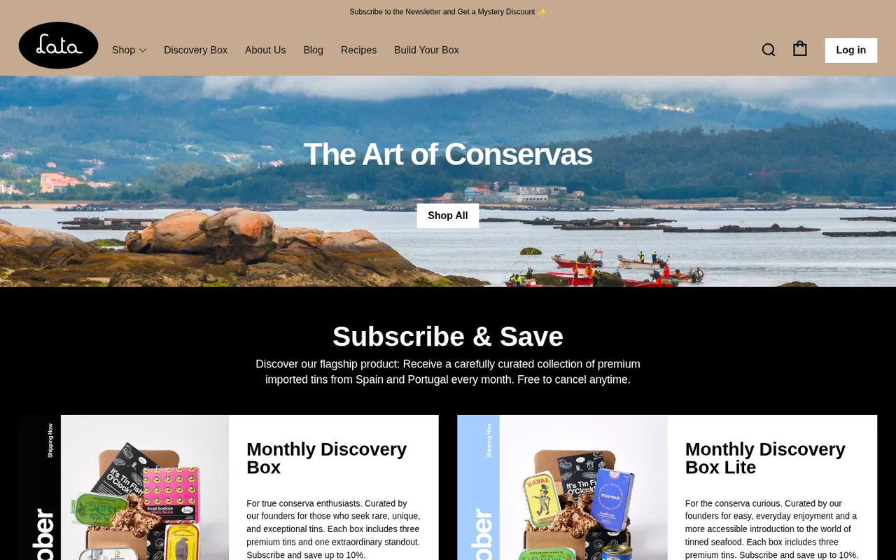 Lata actual website screenshot