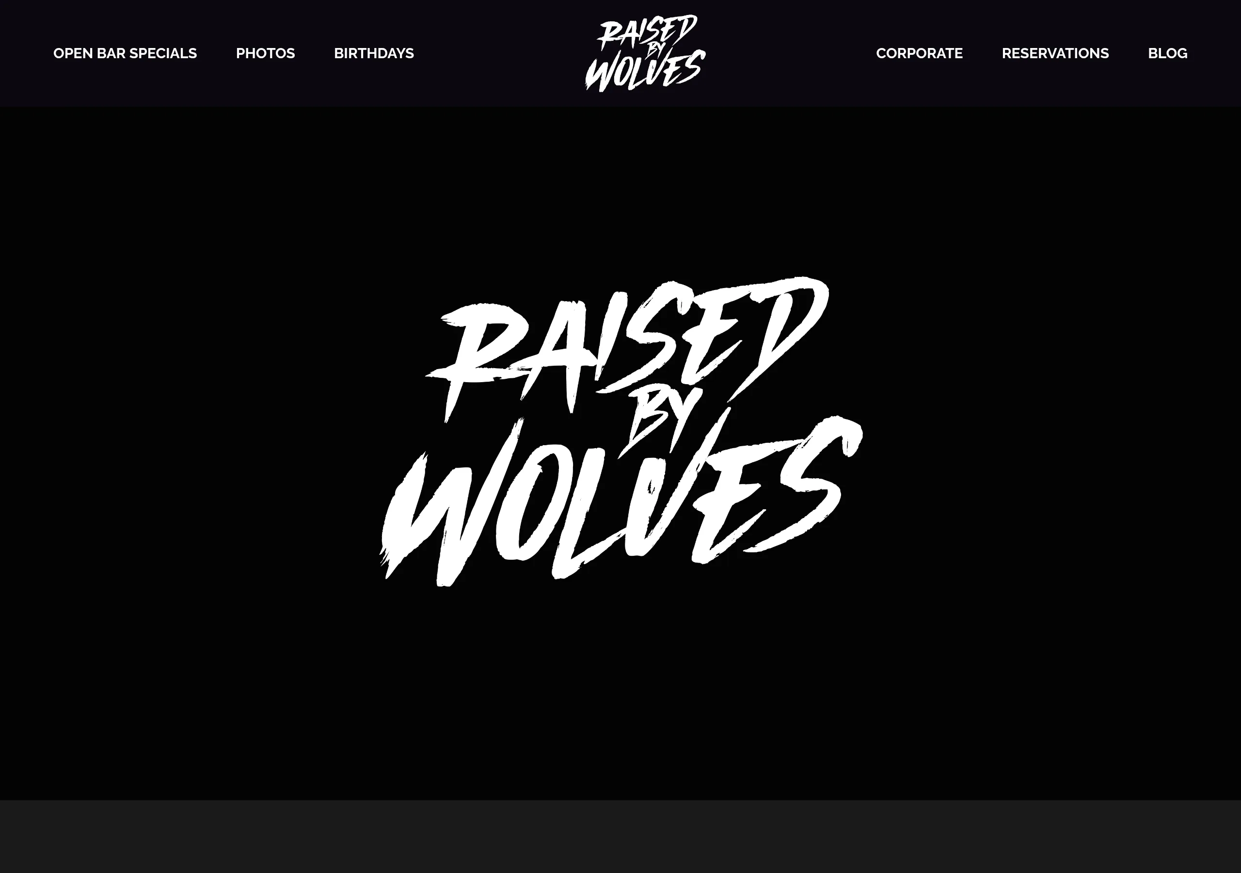 Raised by Wolves actual website screenshot