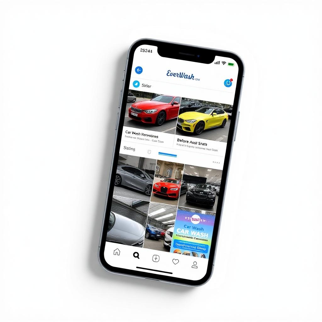 EverWash Social Media case study mockup